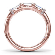 Chunky Baguette Diamond Wedding Band