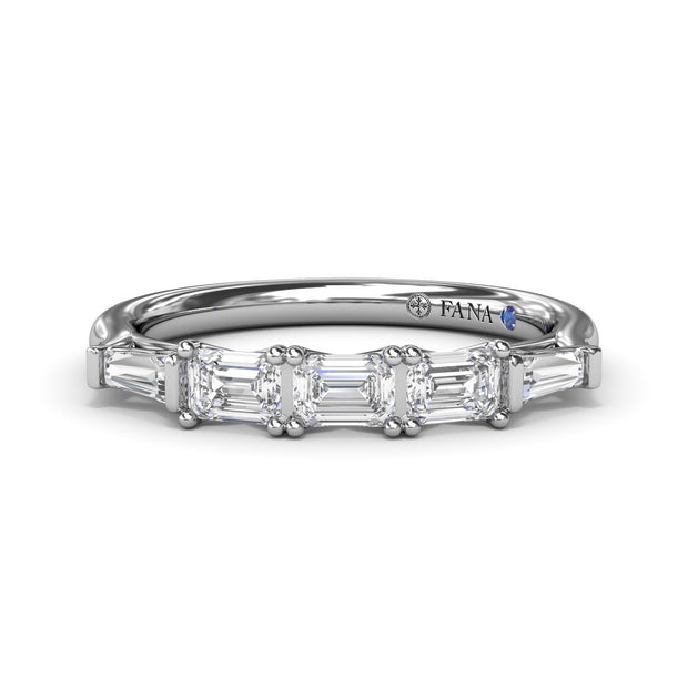 Emerald-Cut Diamond Wedding Band