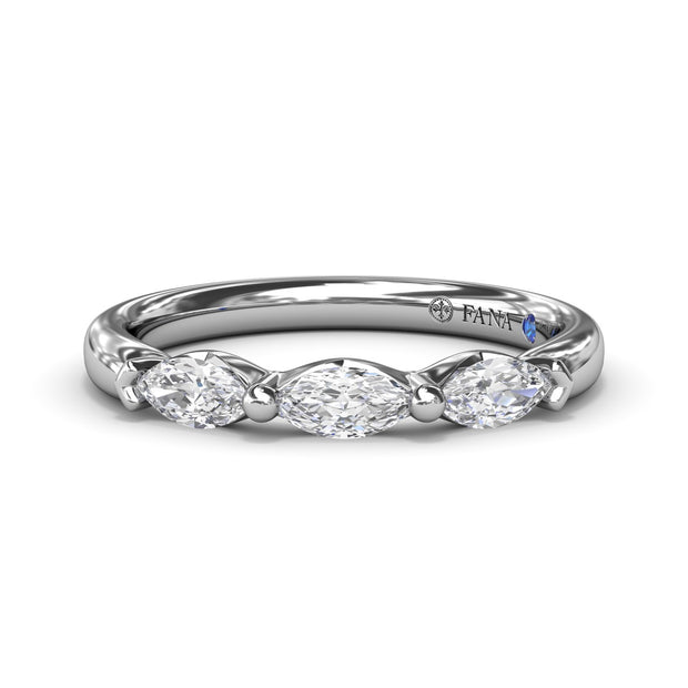 Marquise Diamond Wedding Band
