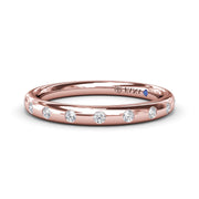 Flush Diamond Wedding Band