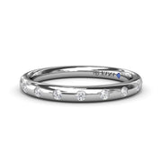 Flush Diamond Wedding Band