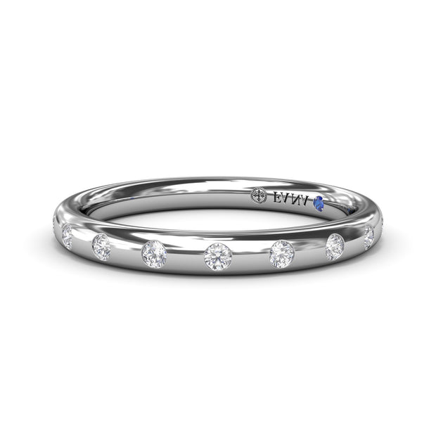 Flush Diamond Wedding Band