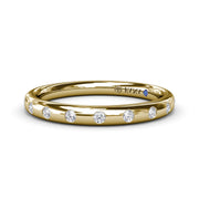 Flush Diamond Wedding Band