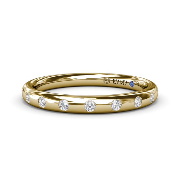 Flush Diamond Wedding Band