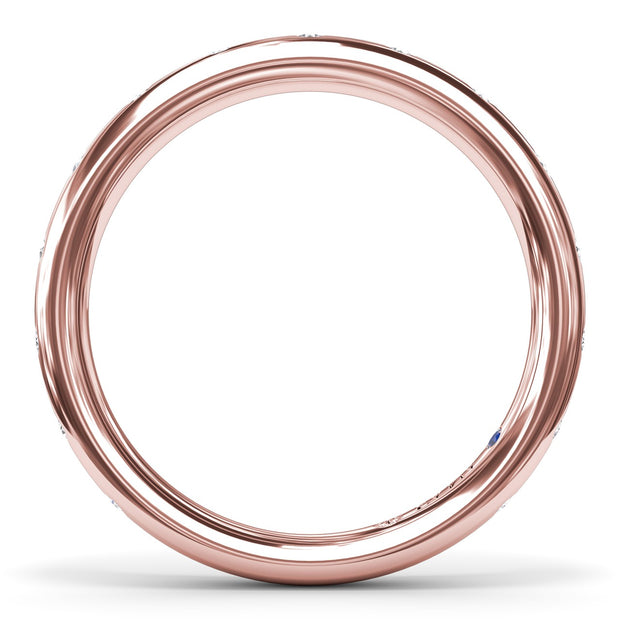 Flush Diamond Wedding Band