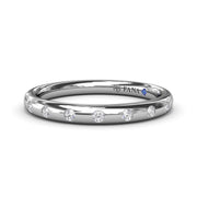 Flush Diamond Wedding Band