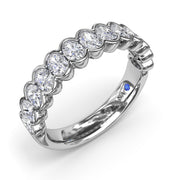 Bezel-Set Diamond Wedding Band