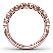 Bezel-Set Diamond Wedding Band