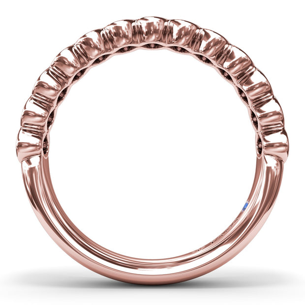 Bezel-Set Diamond Wedding Band