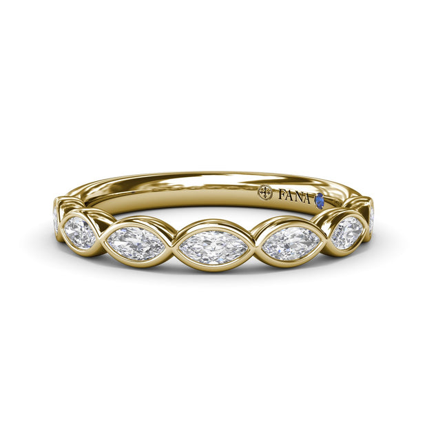 Marquise Diamond Wedding Band