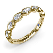 Marquise Diamond Wedding Band