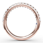 Delicate Pave Diamond Anniversary Band
