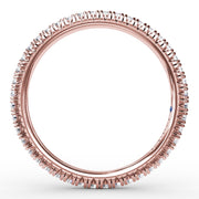 Delicate Modern Pave Anniversary Band