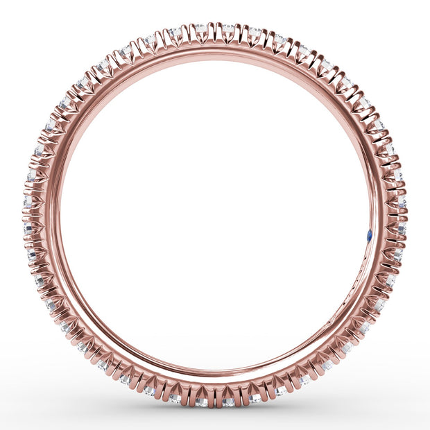 Delicate Modern Pave Anniversary Band