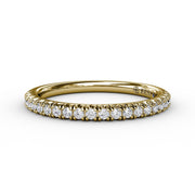 Delicate Modern Pave Anniversary Band