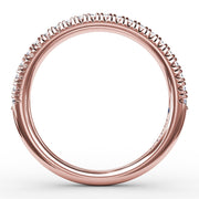 Delicate Modern Pave Anniversary Band