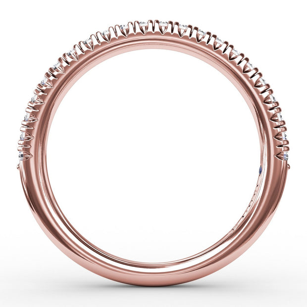 Delicate Modern Pave Anniversary Band