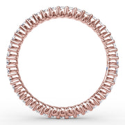 Classic Round Shared Prong Eternity Band