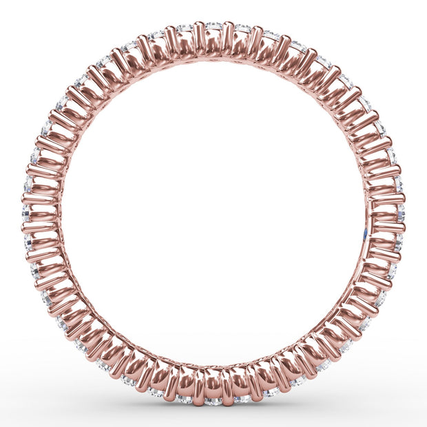 Classic Round Shared Prong Eternity Band