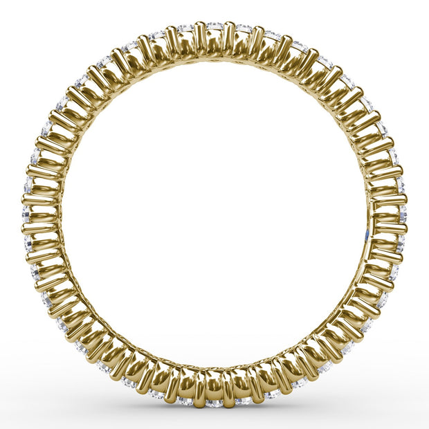Classic Round Shared Prong Eternity Band