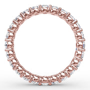 Stunning Shared Prong Eternity Band