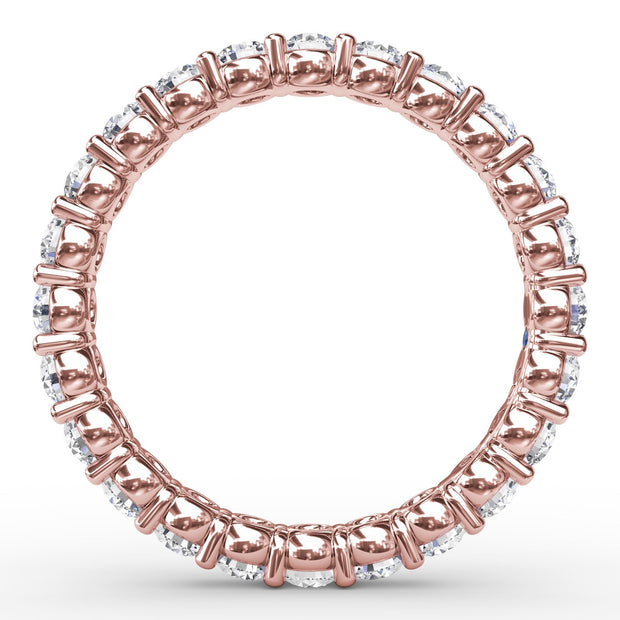 Stunning Shared Prong Eternity Band