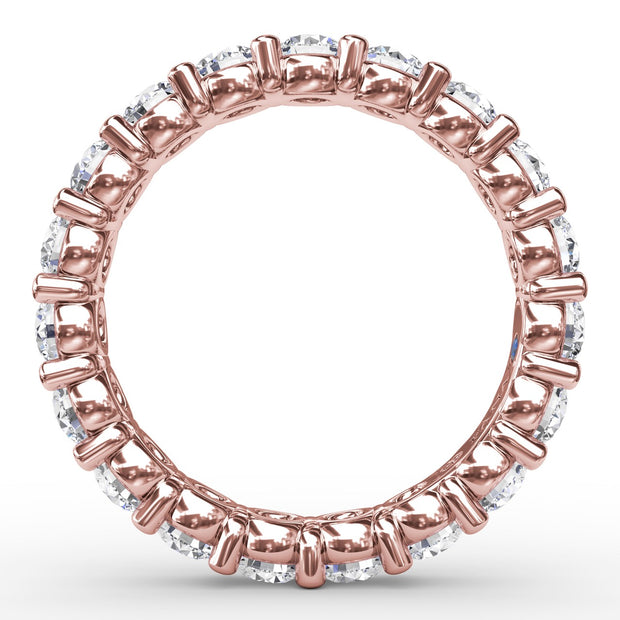 Chunky Shared Prong Eternity Band