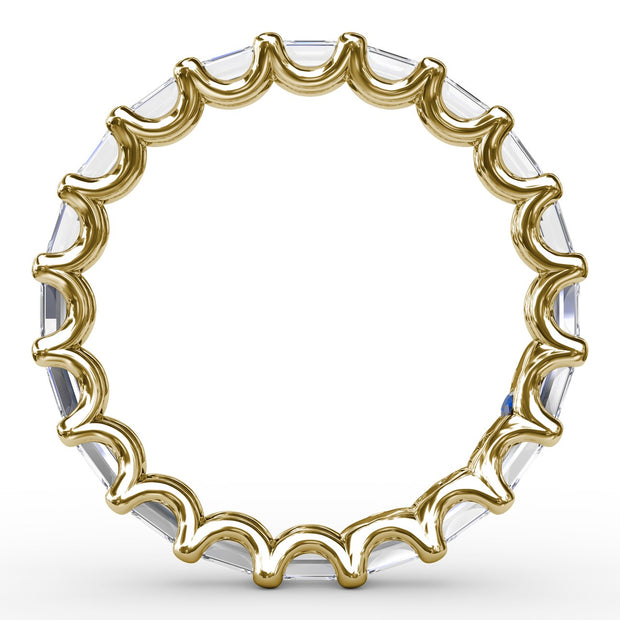 Emerald Cut Eternity Band