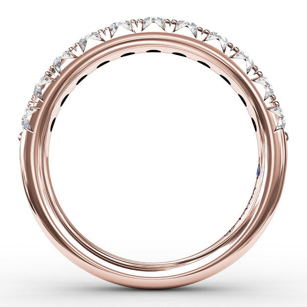 French Pave Set Anniversary Band