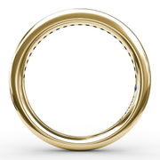 Bead and Channel Set Anniversary Band