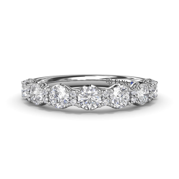 Round Diamond Anniversary Band