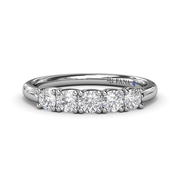 Round Diamond Anniversary Band