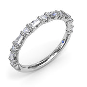 Tapered Baguette and Round Anniversary Band