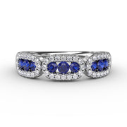 Petite And Precious Sapphire And Diamond Ring