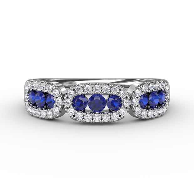 Petite And Precious Sapphire And Diamond Ring