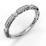 Bar and Bead Diamond Band
