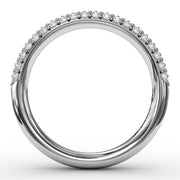 Domed Diamond Pave Band