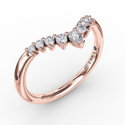 Prong Set Chevron Diamond Band
