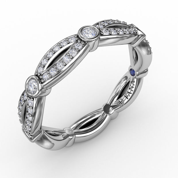 Diamond Bezel Set Band