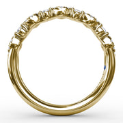 Single Wave Diamond Band
