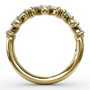 Staggered Baguette Diamond Band