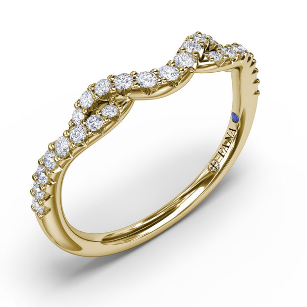 Curved Diamond Ring