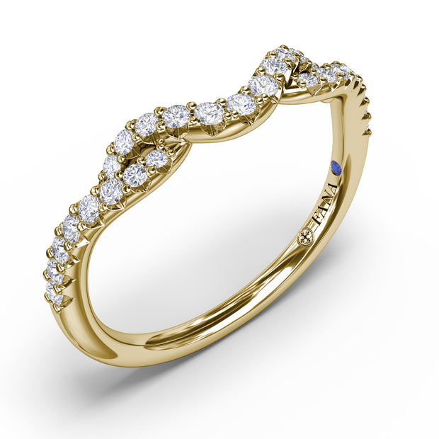 Curved Diamond Ring
