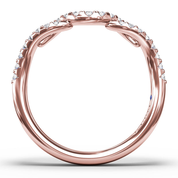 Curved Diamond Ring