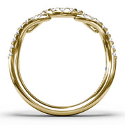 Curved Diamond Ring