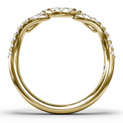 Curved Diamond Ring