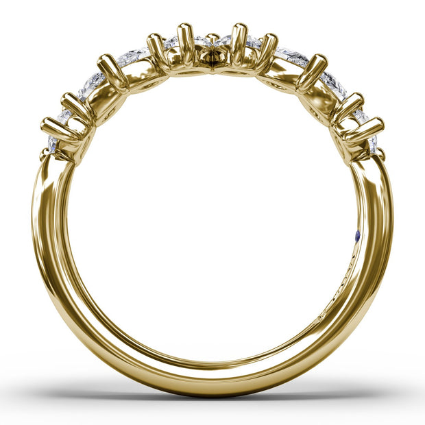Pear Cluster Diamond Ring