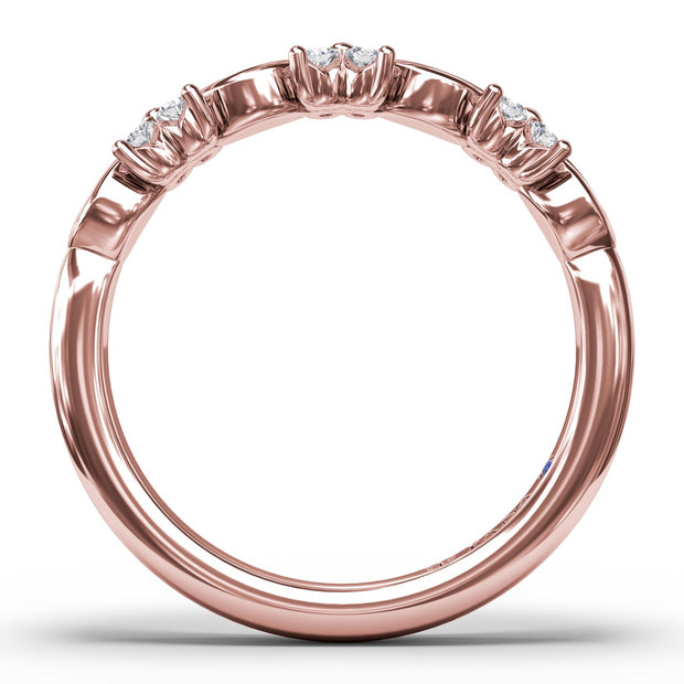 Mixed Marquise and Floral Diamond Ring