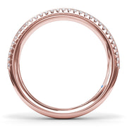 Split Pavé Diamond Band
