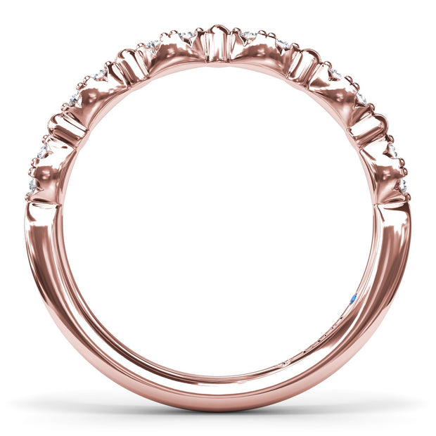 Floating Shared Prong Diamond Band